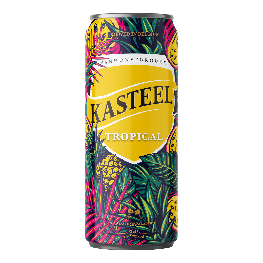 Kasteel Tropical-24x33cl cans- actie CF 07 
